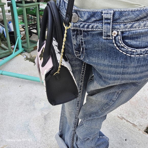 NWT BLUSH/MULTI COLOR QUILTED BOW LUV BETSEY SATCHEL - Picture 4 of 6